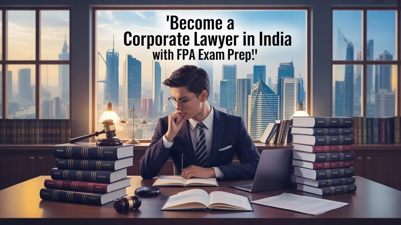 Aspiring corporate lawyer studying for legal exams with FPA Exam Prep coaching