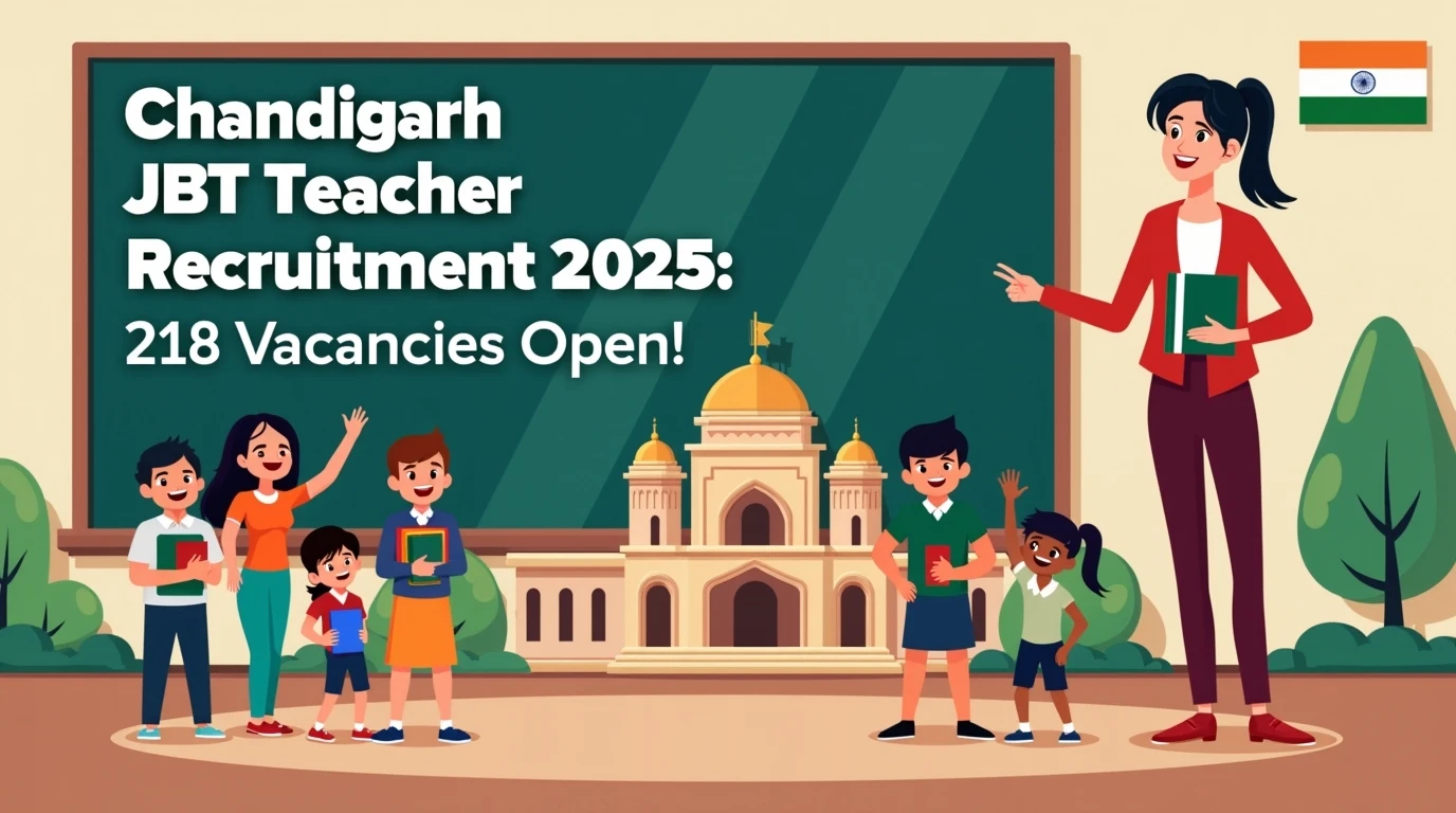 Chandigarh JBT Teacher Recruitment 2025: 218 Vacancies Open!