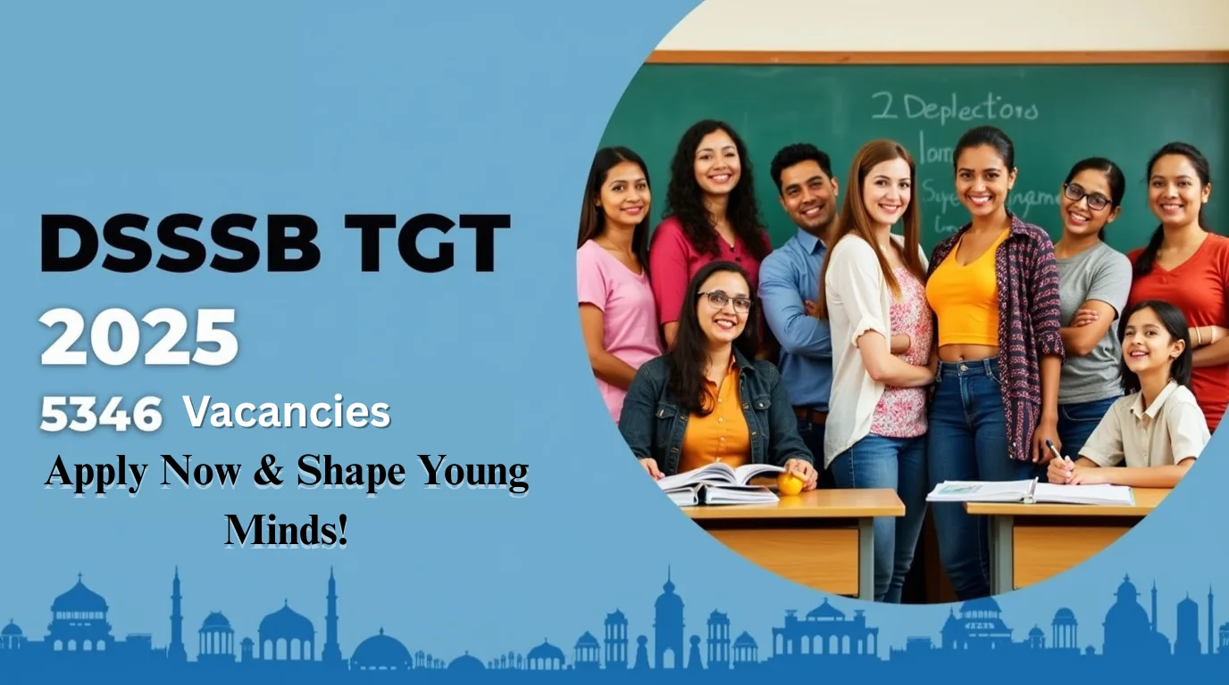 DSSSB TGT 2025: 5346 Vacancies – Apply Now & Shape Young Minds!